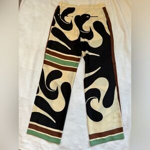 Zara multi color polyester pants. Large.
